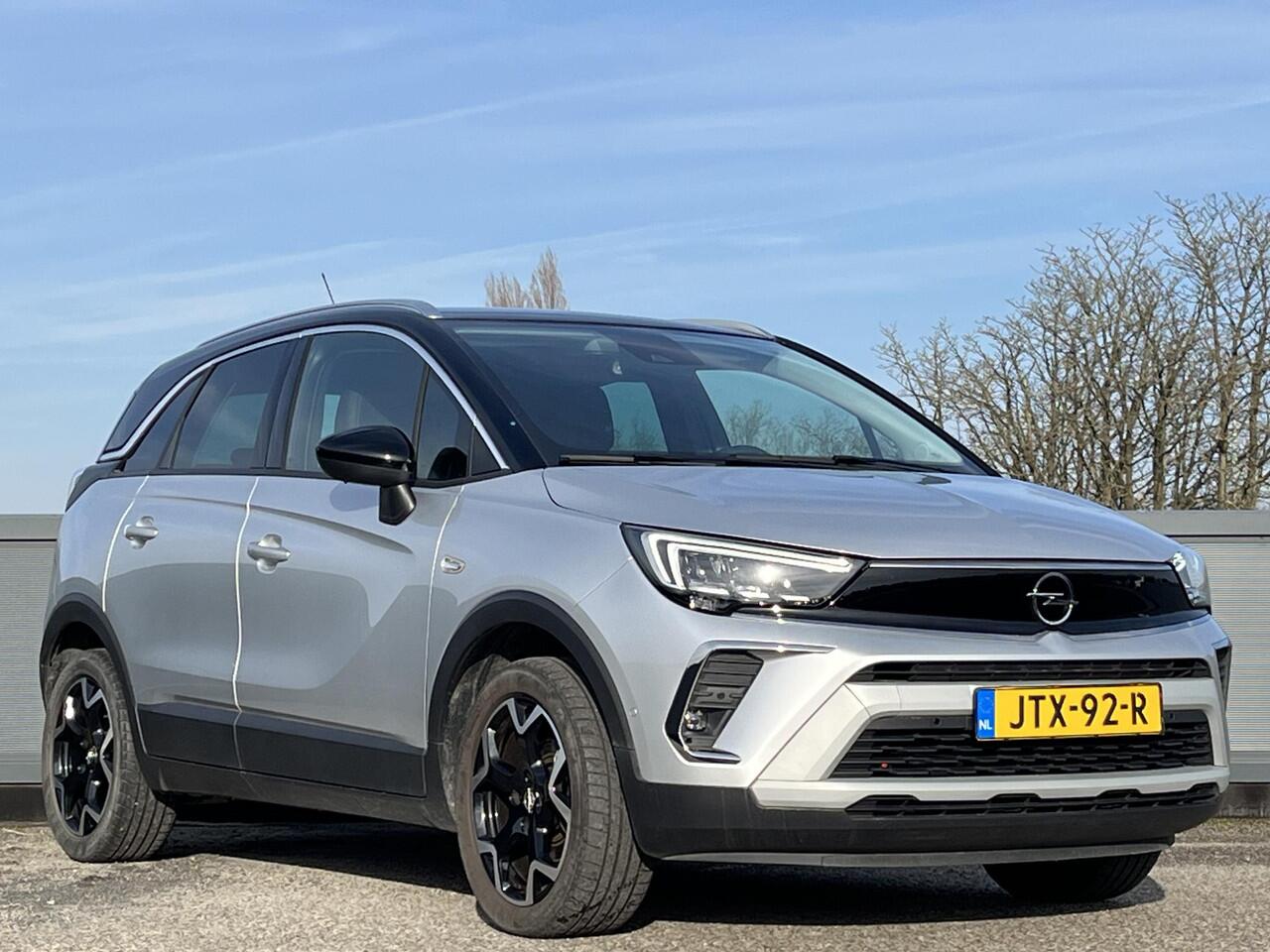 Opel Crossland Ultimate 1.2 Turbo 110pk | 180° CAMERA+SENSOREN | ALCANTARA/LEDER | AGR-STOELEN | NAVI | DAB+ | ISOFIX | FULL LED | LAGE KM | TWO-TONE | KEYLESS |