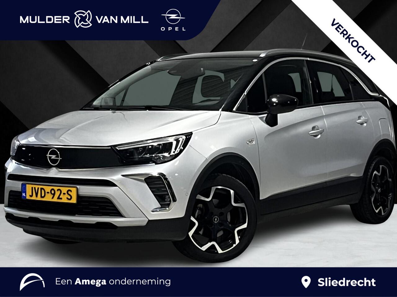 Opel Crossland Ultimate 1.2 Turbo 110pk | 180° CAMERA+SENSOREN | ALCANTARA/LEDER | AGR-STOELEN | NAVI | DAB+ | ISOFIX | FULL LED | LAGE KM | TWO-TONE | KEYLESS |
