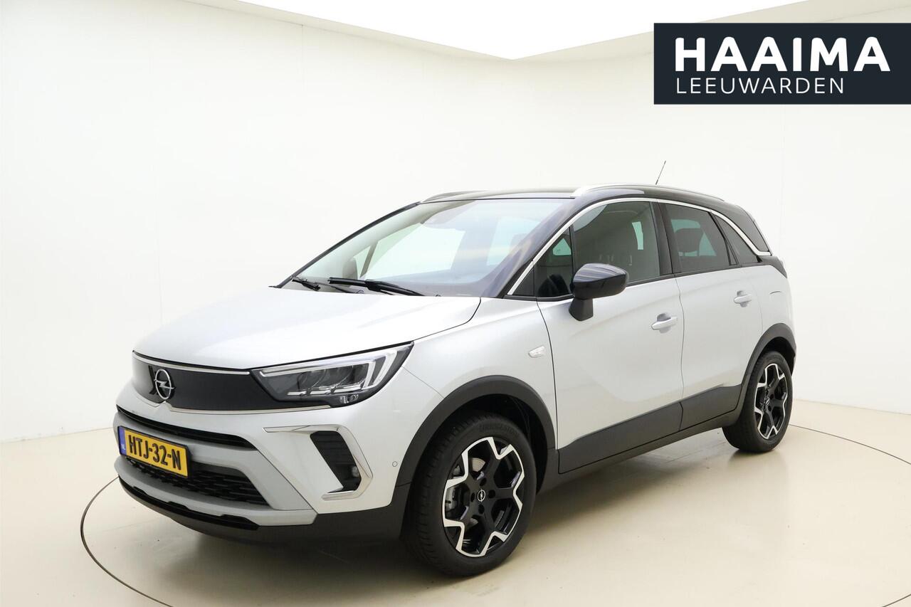 Opel Crossland 1.2 Turbo Ultimate | Alcantara bekleding | Led verlichting | Navigatie | Grijs met. met zwart dak | Keyless entry |