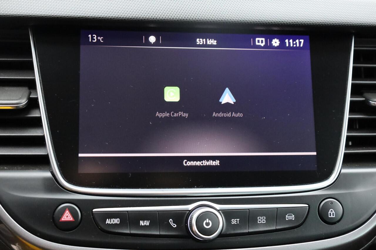 Opel Crossland X 1.2 Turbo Online Edition HALF-LEER TREKHAAK CARPLAY HUD CRUISE CLIMA NAVI LANE-ASSIST PDC 17''LMV ALL-SEASON!