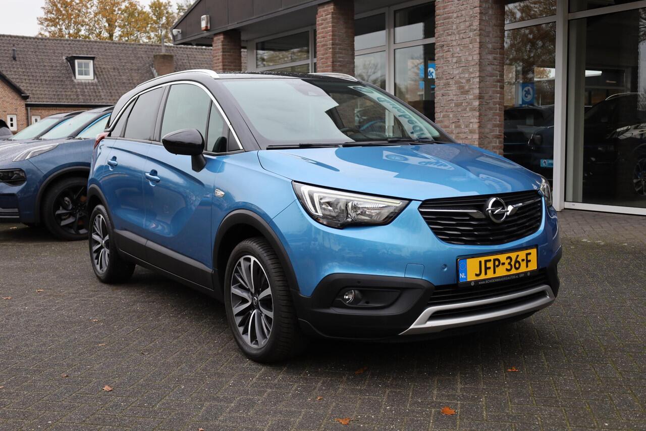 Opel Crossland X 1.2 Turbo Online Edition HALF-LEER TREKHAAK CARPLAY HUD CRUISE CLIMA NAVI LANE-ASSIST PDC 17''LMV ALL-SEASON!