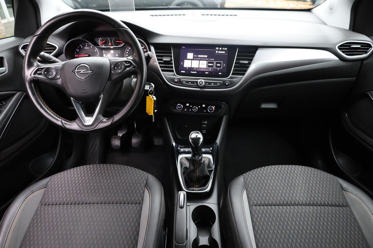 Opel Crossland X 1.2 Turbo Online Edition HALF-LEER TREKHAAK CARPLAY HUD CRUISE CLIMA NAVI LANE-ASSIST PDC 17''LMV ALL-SEASON!