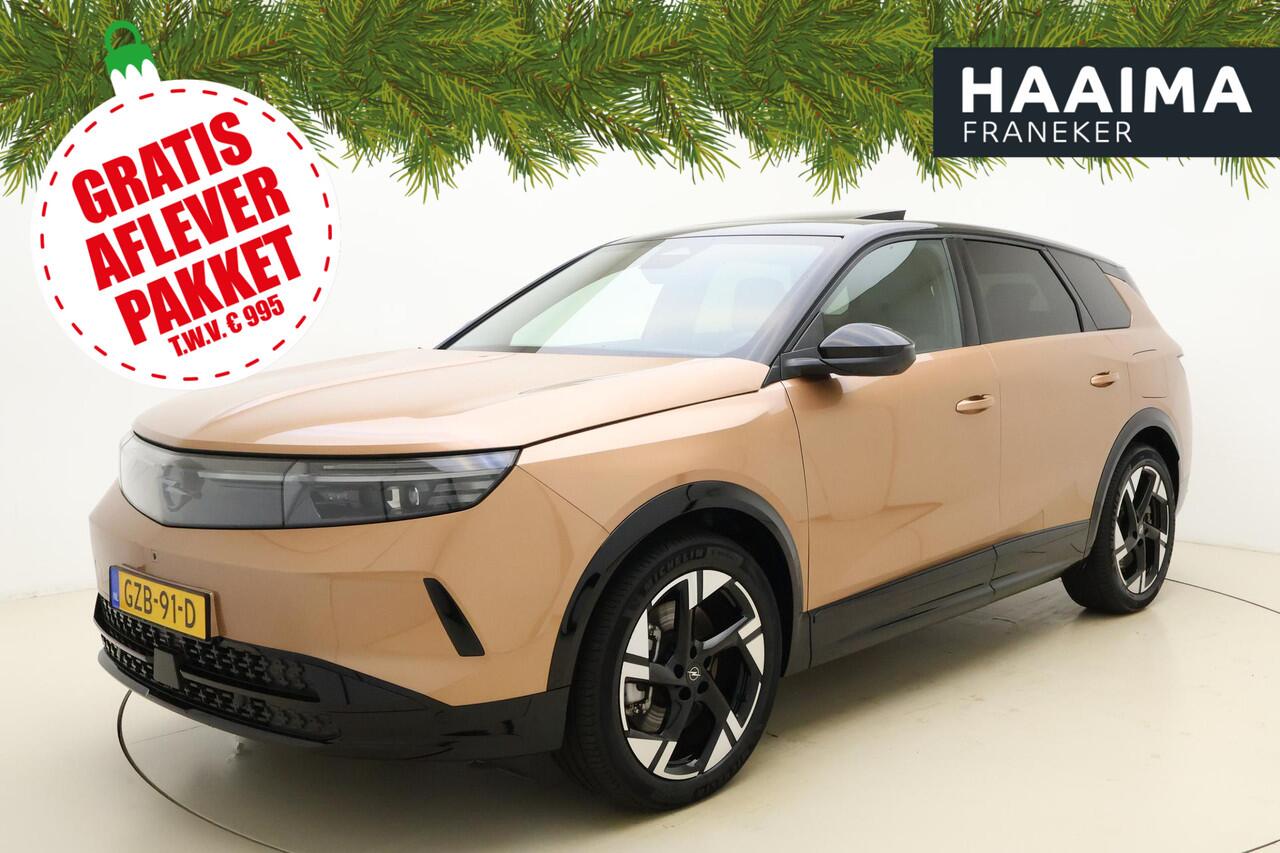 Opel Grandland Electric GS 73 kWh | Navigatie | Glazen schuif/kanteldak | AGR Stoelen | Zwart dak | Keyless | Stoel & Stuurverwarming | Adaptive Cruise control
