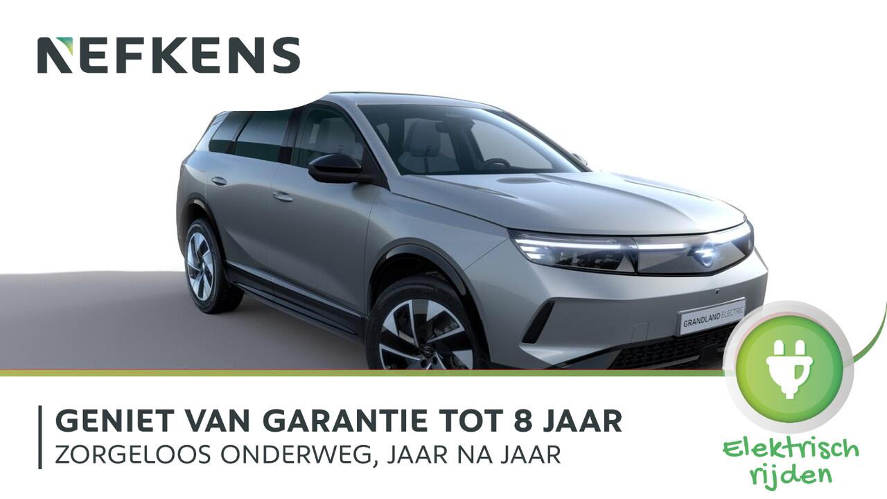 Opel Grandland Electric Business Edition 73 kWh | Incl. ¤1.897,08 Korting! | 17% bijtelling | AUTOMAAT | Warmtepomp | 360° Camera | Stoel, stuur & voorruit verwarmd | Apple Carplay/Android Auto | Elektr. achterklep | ARG-stoelen | Matrix LED | Navigatie |