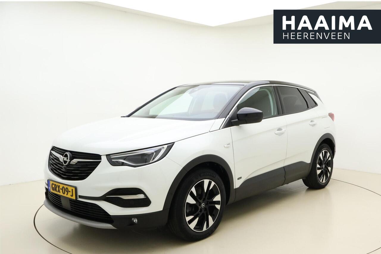 Opel Grandland X 1.6 Turbo 300pk Hybrid4 Elegance | Navigatie | Keyless | 360 Camera | Parelmoer kleur | Electrische achterklep | Lichtmetalen velgen | AGR Comfortstoelen | Verwarmbaar voorraam | Zwart dak