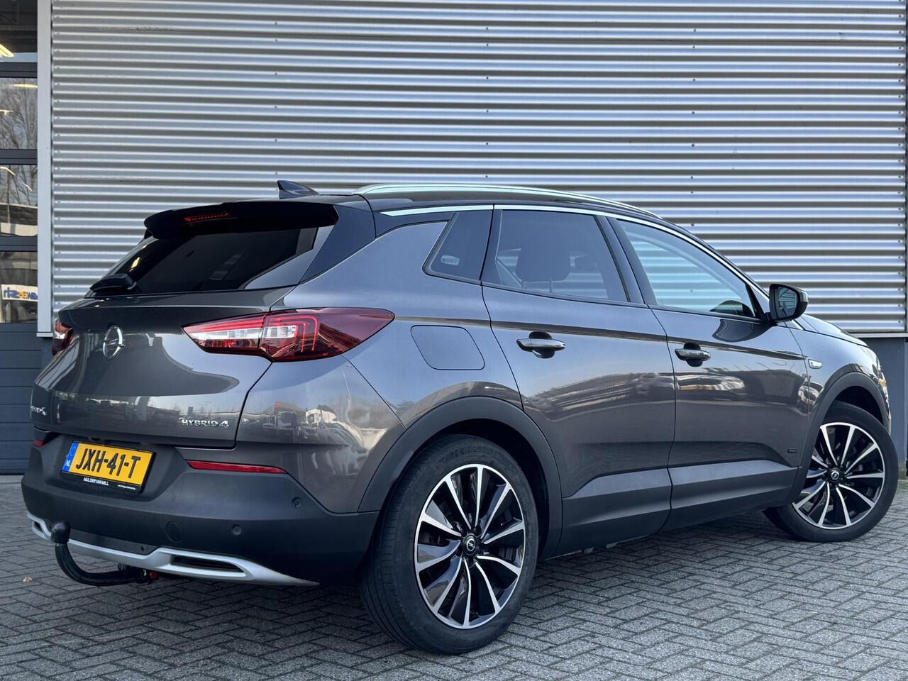 Opel Grandland X Ultimate+ 1.6 HYbrid4 PHEV 300pk 4x4 e-EAT8 | NAPPA LEDER | TREKHAAK | ADAPTIVE CRUISE | 360° CAMERA | NAVI PRO | FULL LED | ISOFIX | KEYLESS | ELEK. A.KLEP |