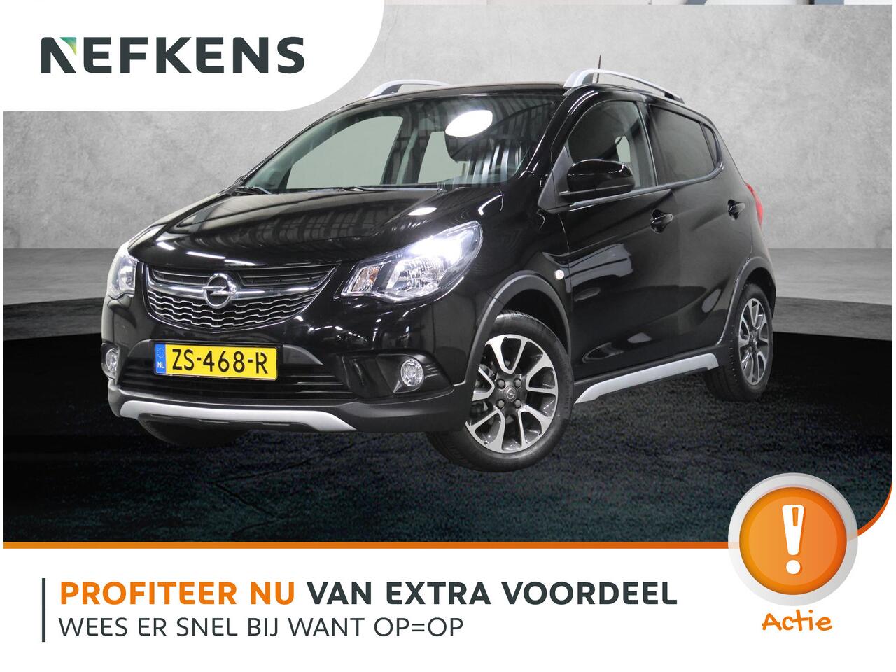 Opel KARL 1.0 Rocks Online Edition | 1ste eigenaar | Navigatie | AppleCarPlay/AndroidAuto | Parkeersensoren | Airco | Cruise Control | LMV | Isofix | Privacy Glass | Buitenspiegels Elektrisch Verstelbaar | Centrale Deurvergrendeling met Afstandsbediening |