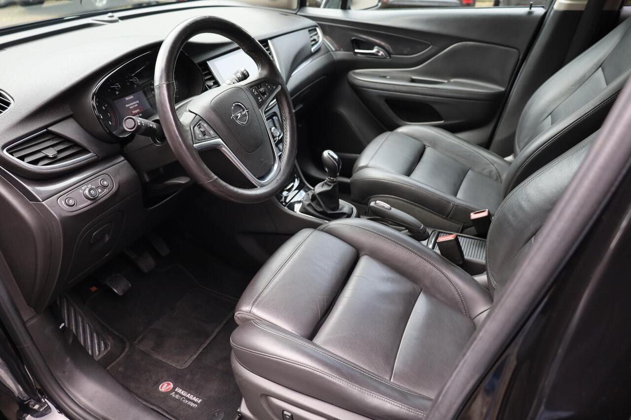 Opel MOKKA X 1.4 Turbo LEER TREKHAAK-AFN STOEL/STUURVERW. CARPLAY CAMERA PANO CRUISE CLIMA NAVI VOICE ELEC-VERST-STOELEN 2XPDC 19''LMV