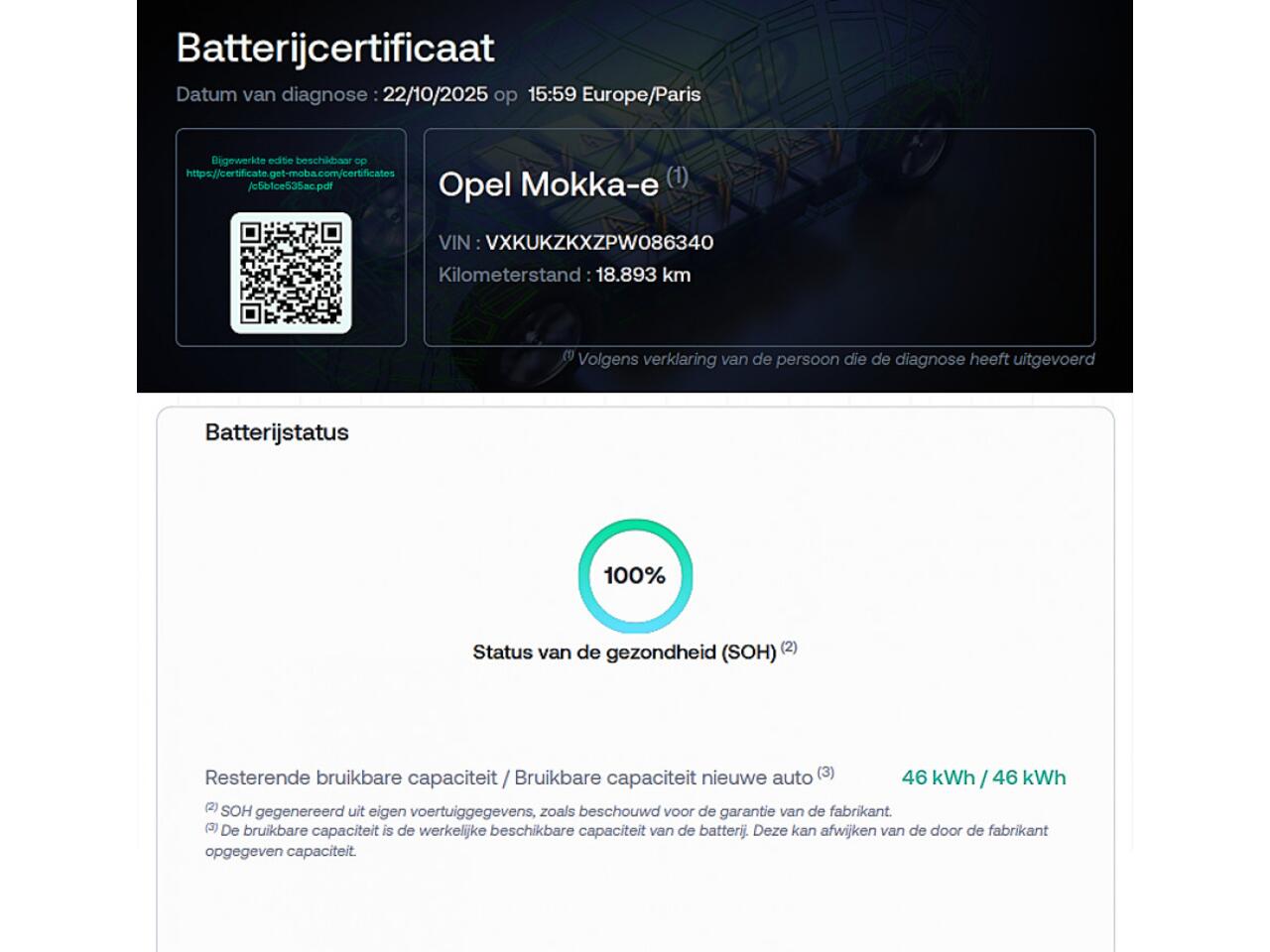 Opel MOKKA Mokka-e Elegance 50 kWh | SOH 100% | Full LED | NAVI | Half LEDER | PDC | Stoelverwarming