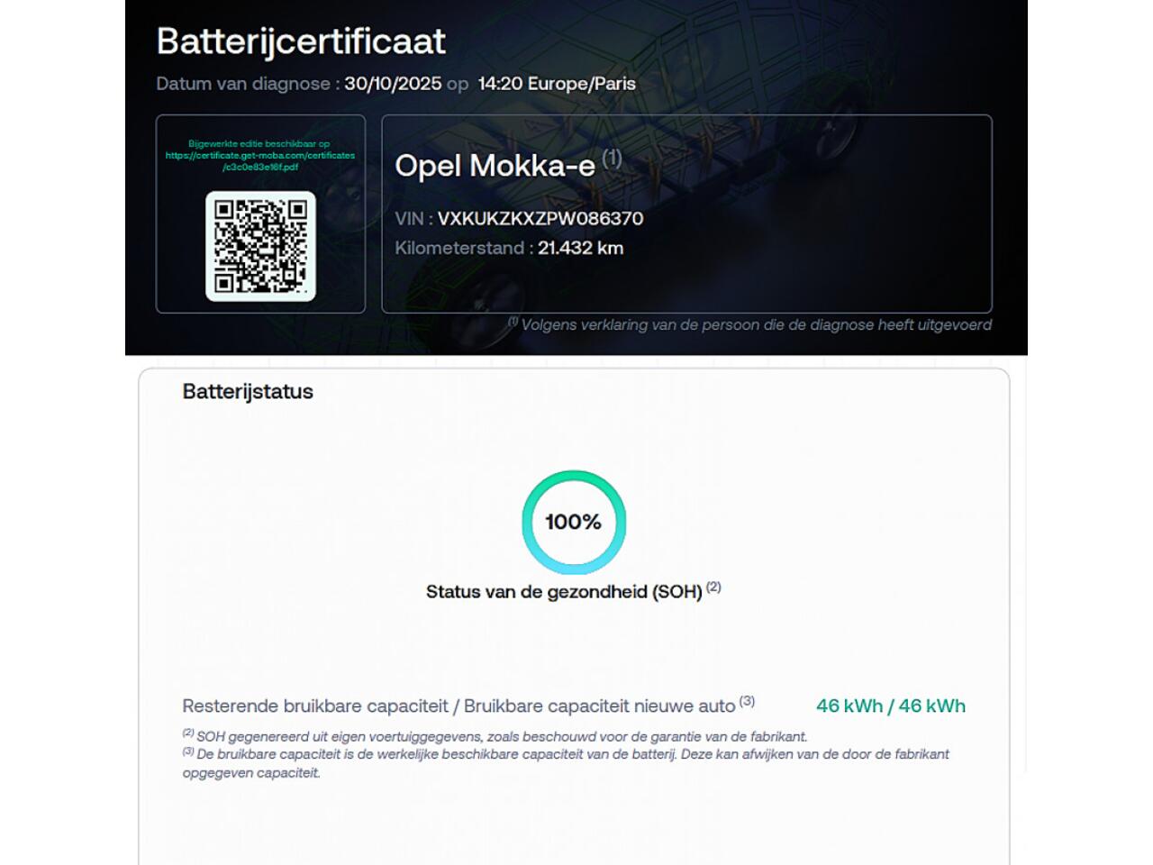 Opel MOKKA Mokka-e Elegance 50 kWh | SOH 100% | Full LED | PDC | Half LEDER
