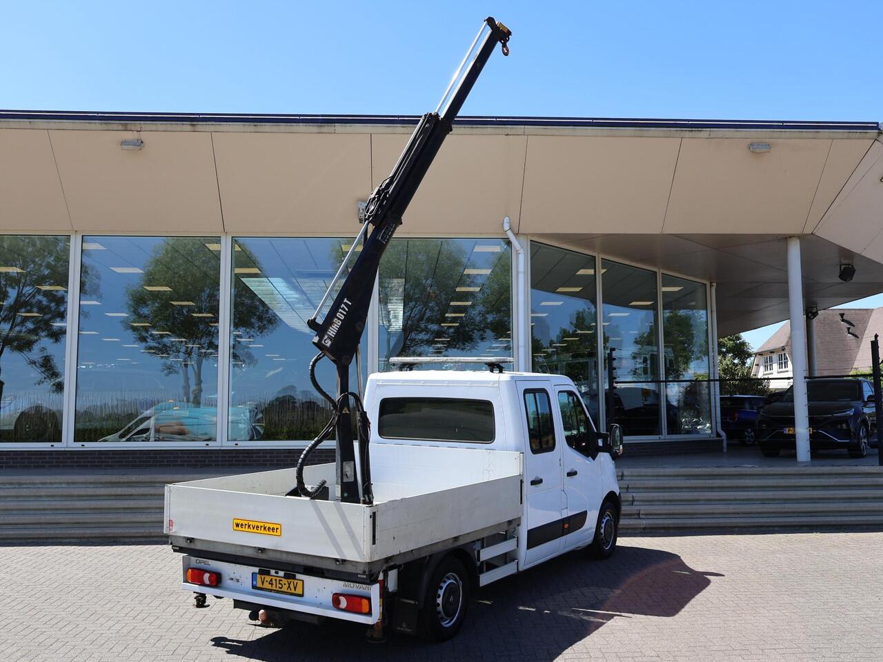 Opel MOVANO 2.3 CDTI BITURBO 145 PK HIAB 017T LAADKRAAN OPEN LAADBAK PICK-UP
