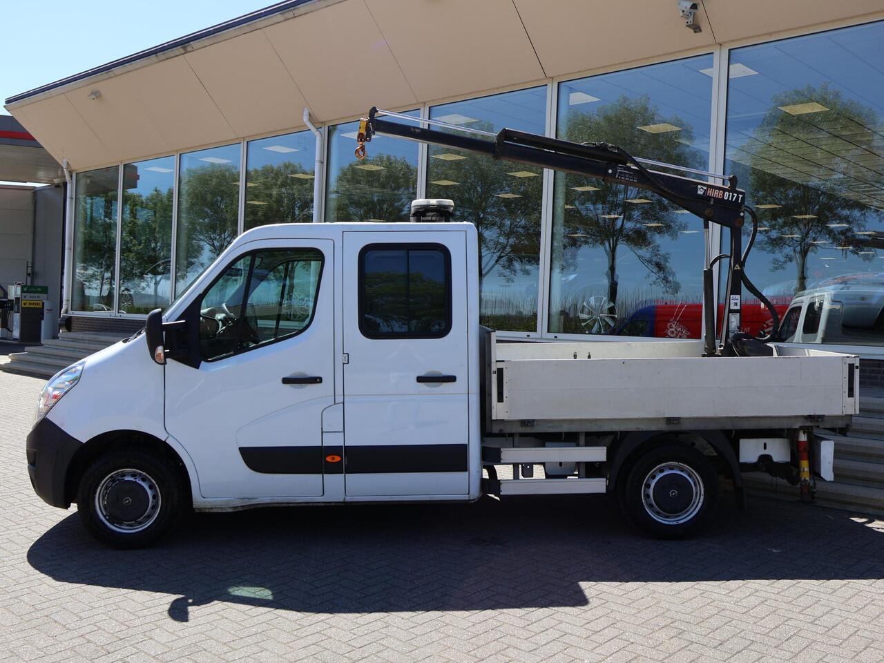 Opel MOVANO 2.3 CDTI BITURBO 145 PK HIAB 017T LAADKRAAN OPEN LAADBAK PICK-UP