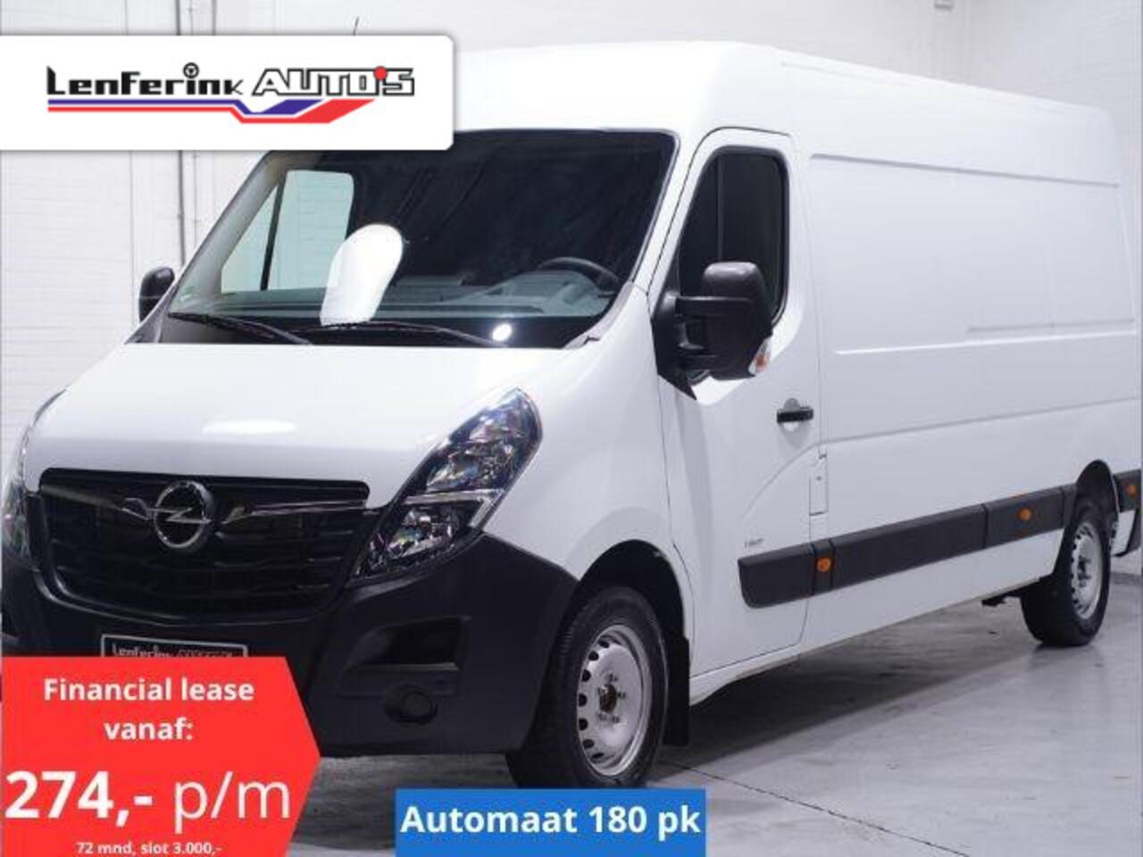 Opel MOVANO 2.3 CDTi 180 pk L3H2 Automaat Navi, Camera Laadruimte Pakket, 270 Graden Deuren, PDC achter, 3-Zits