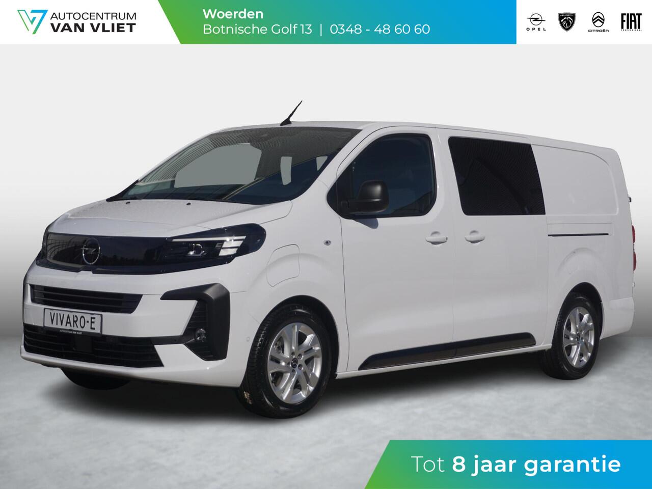 Opel VIVARO Electric 75 kWh Dubbele Cabine | 2x schuifdeur | 8 jaar garantie | Dynamic Surround View Pakket | Exterieur pakket | Comfort Pakket | Winterpakket | Apple Carplay | rondom zicht camera's | LM velgen | Dodehoek detectie | parkeersensoren voor & achter | be