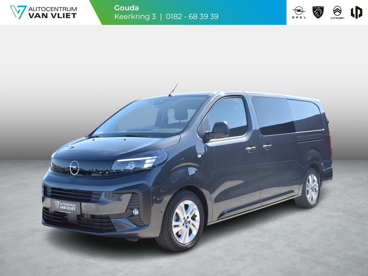 Opel VIVARO Electric 75 kWh Dubbele Cabine | 8 jaar garantie | 2x schuifdeur | Dynamic Comfort NAV Pakket | Comfort Pakket | Exterieur pakket | Winterpakket | Betimmering | LM velgen | Rijklaarprijs