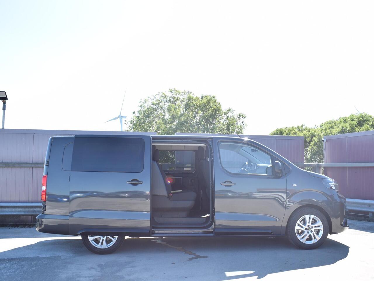 Opel VIVARO Electric 75 kWh Dubbele Cabine | 8 jaar garantie | 2x schuifdeur | Dynamic Comfort NAV Pakket | Comfort Pakket | Exterieur pakket | Winterpakket | Betimmering | LM velgen | Rijklaarprijs