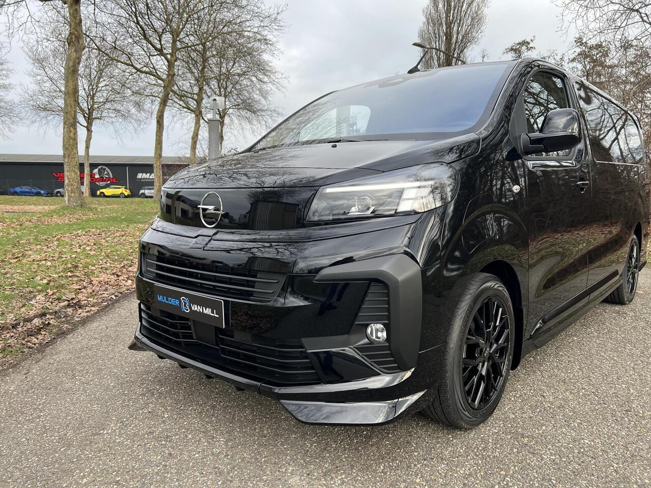 Opel VIVARO Electric L3 75kWh 136pk | STX SPORT | Lederen bekleding STX | STX Pakket | Dakspoiler | Sideskirts | 18 inch zwarte velgen | City Pakket | Comfort Pakket | Exterieur Pakket | Full ECO LED verlichting | Winter Pakket | Houten afwerking laadruimte | Reserve