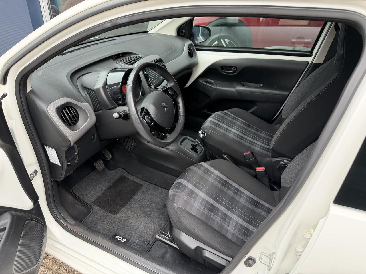 Peugeot 108 1.0 e-VTi Active | Automaat | Dealer onderhouden | Lage km stand:25.400 | Airco | 5 Deurs | LED Dagrijverlichting | Groot scherm | Apple carplay | Bleutooth Telefoon & Audio | Elektrisch Pakket | Stuurwielbediening