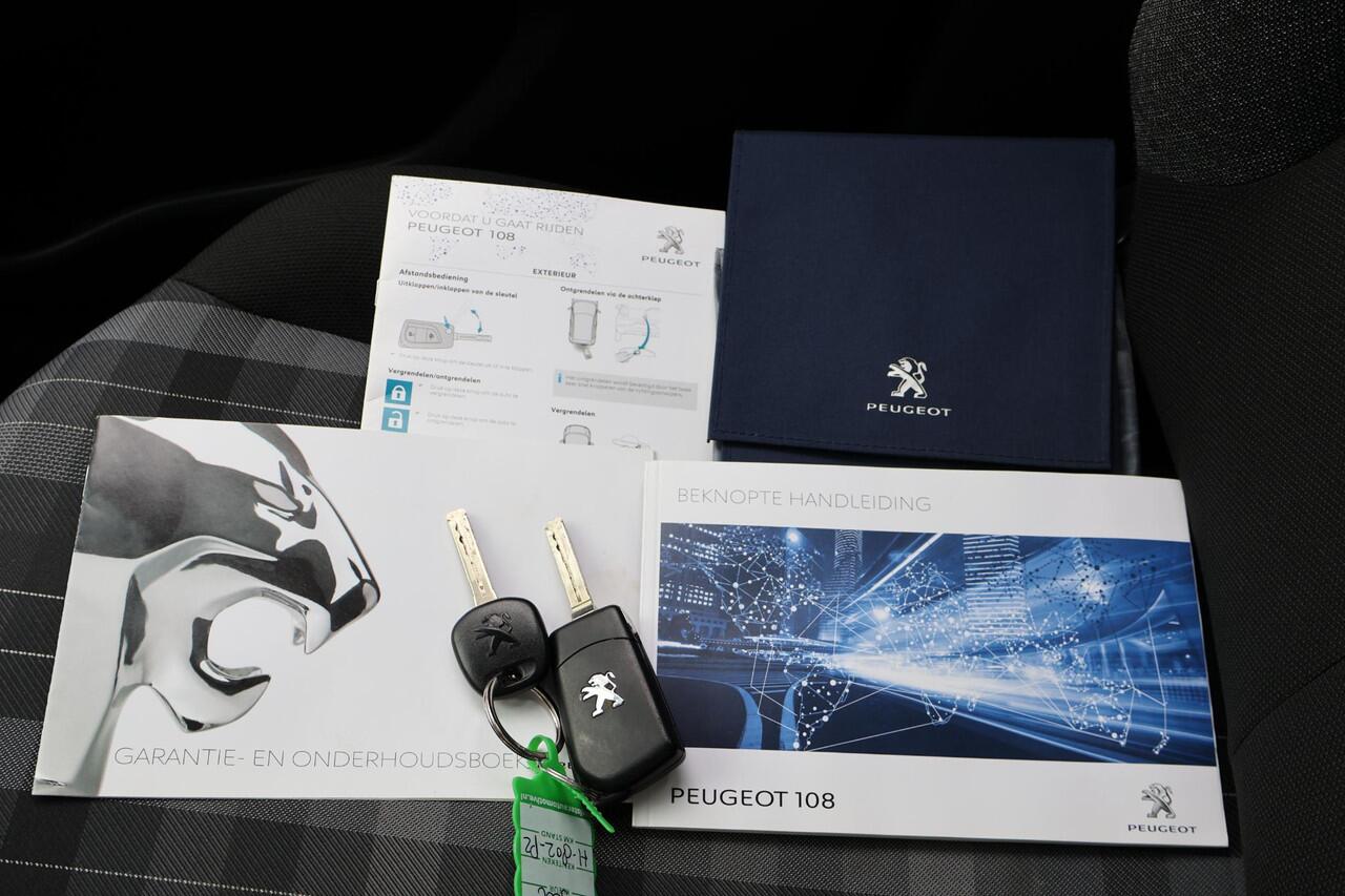 Peugeot 108 1.0 Active NL-Auto | Volledig Onderh. | BTW | Airco | Bluetooth | Premium Pack | Elek Ramen | Stuurbekrachtiging | Start/Stop