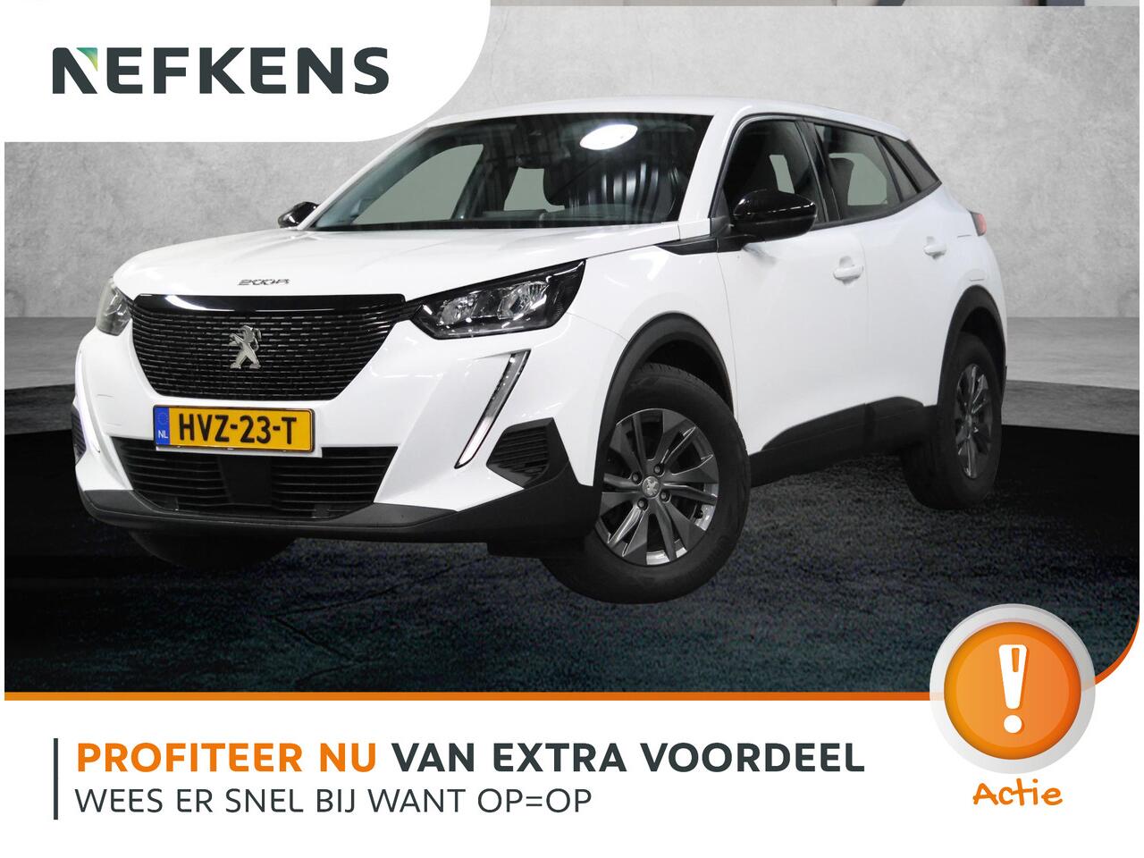 Peugeot 2008 SUV Active Pack 100PK | Navigatie | Climate Control | Cruise Control | Parkeersensoren | Stoelverwarming | Led koplampen | Bluetooth | DAB+ radio | Elektrisch inklapbare spiegels | Apple CarPlay / Android Auto | Regensensor | Automatisch dimlicht | 16" Li