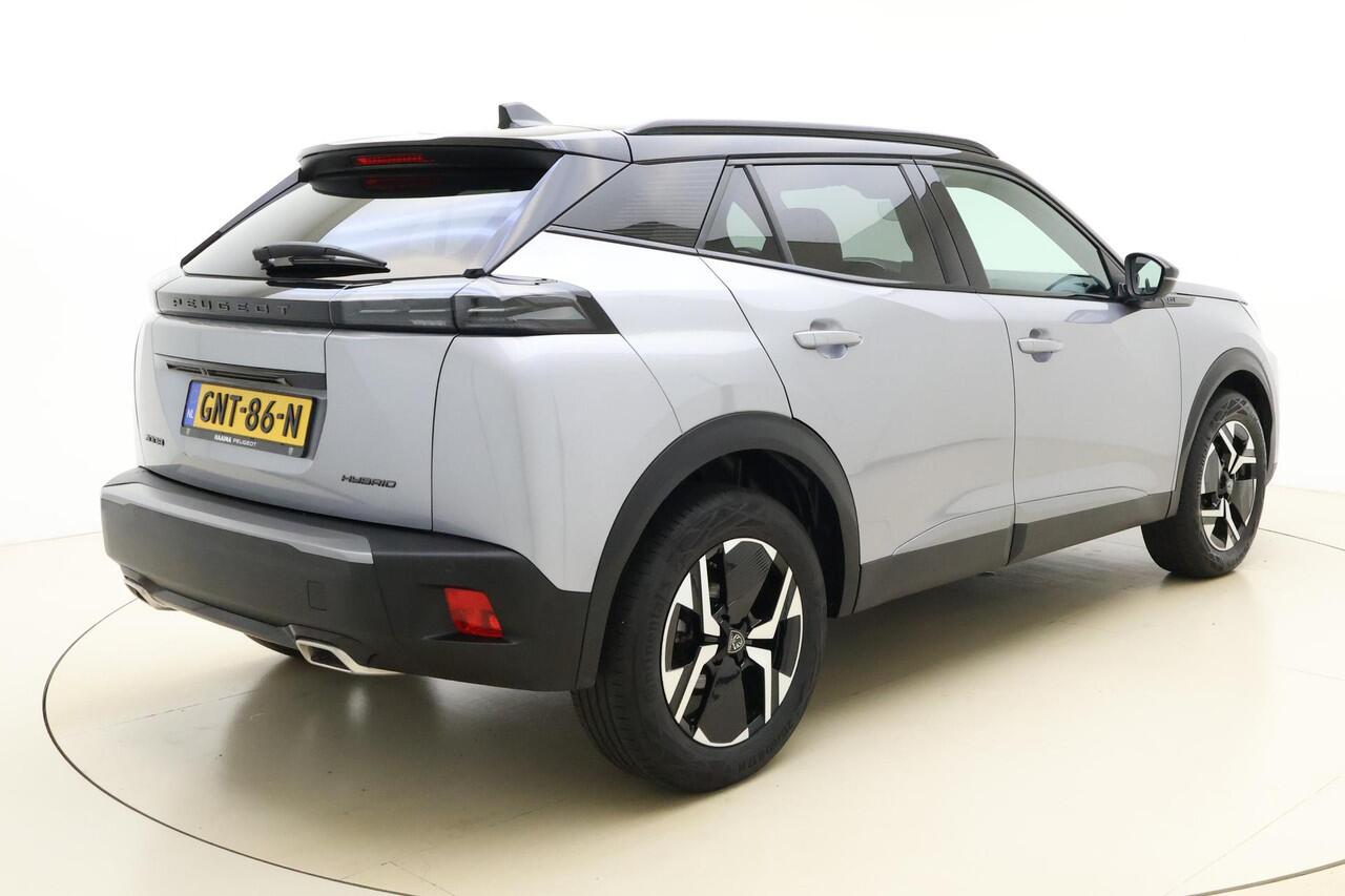Peugeot 2008 1.2 Hybrid 136 GT Automaat | Navigatie | Climate Control | Lichtmetalen Velgen | Cruise Control Adaptief | Keyless Entry & Start | Zwart Dak | Mirror Screen