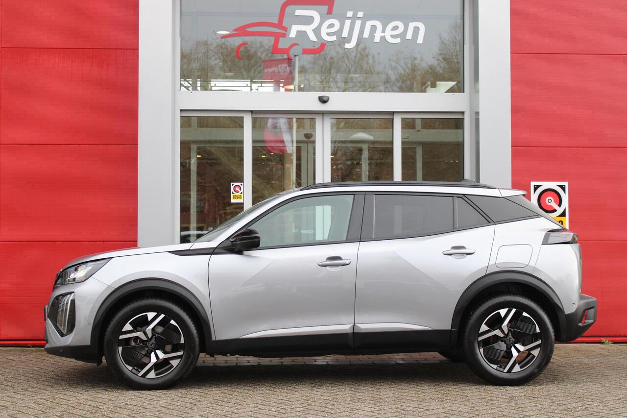 Peugeot 2008 1.2 100PK ALLURE | NAVIGATIE | APPLE CARPLAY/ANDROID AUTO | DAB RADIO | LED | PARKEERSENSOREN | ACHTERUIRIJCAMERA | DODEHOEKDETECTIE | 360° CAMERA | ADAPTIVE CRUISECONTROL | 3D-COCKPIT | ZWARTE DAKRAILS | 17" LICHTMETAAL |