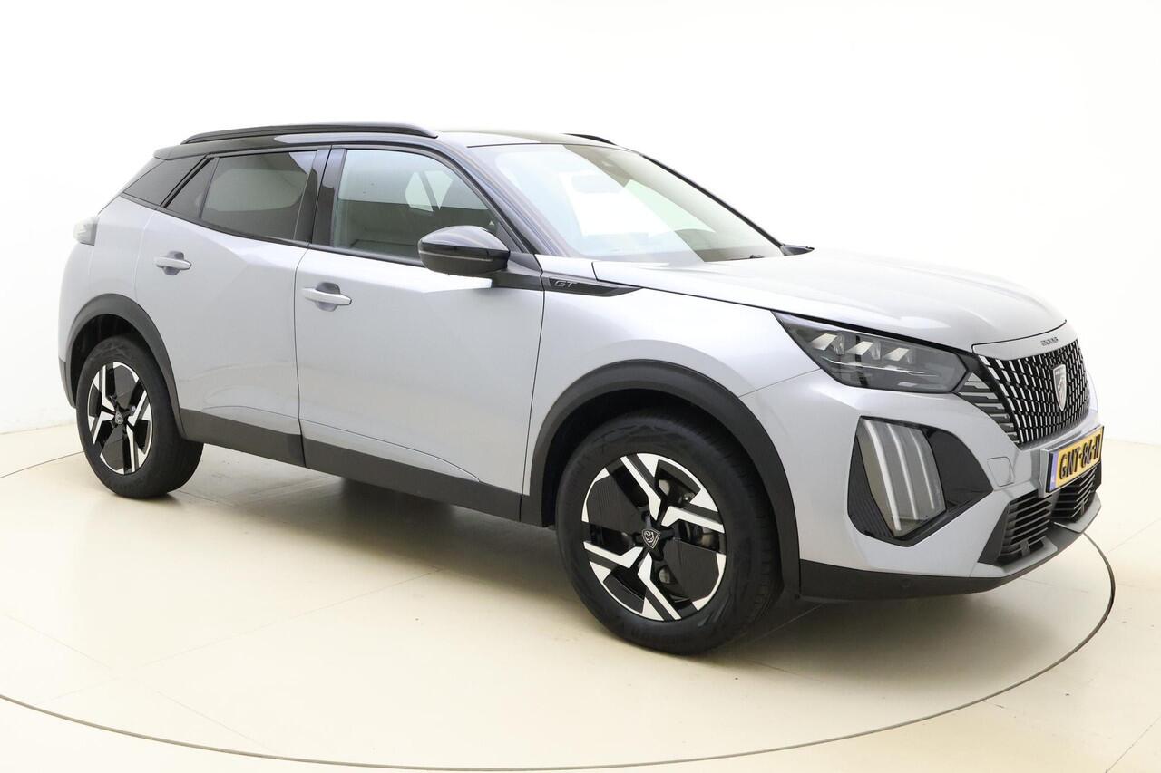 Peugeot 2008 1.2 Hybrid 136 GT Automaat | Navigatie | Climate Control | Lichtmetalen Velgen | Cruise Control Adaptief | Keyless Entry & Start | Zwart Dak | Mirror Screen