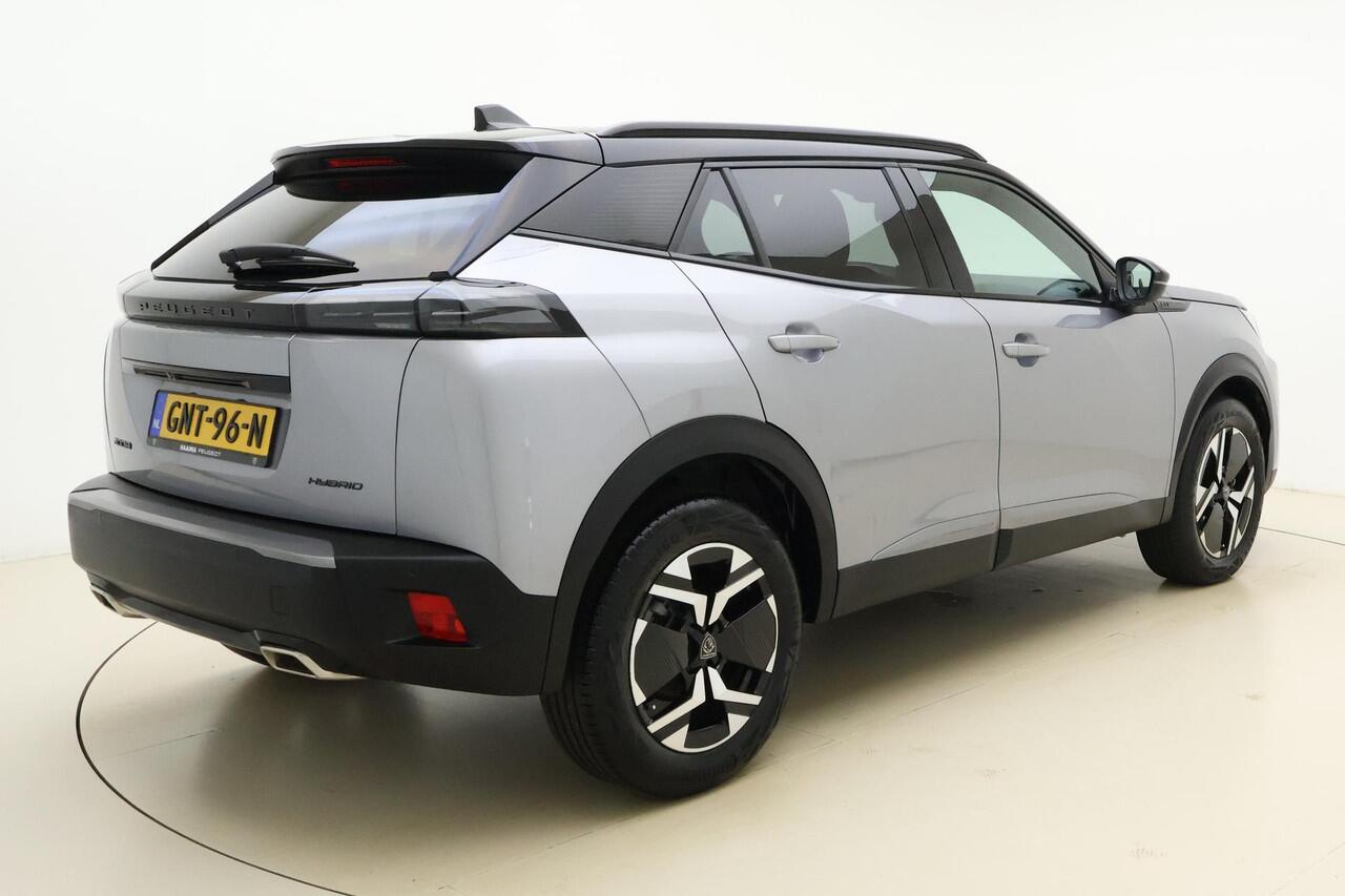 Peugeot 2008 1.2 Hybrid 136 GT Automaat | Navigatie | Dodehoek assistent | Camera | Draadloze telefoonlader | Zwart dak | Dakrails | Keyless