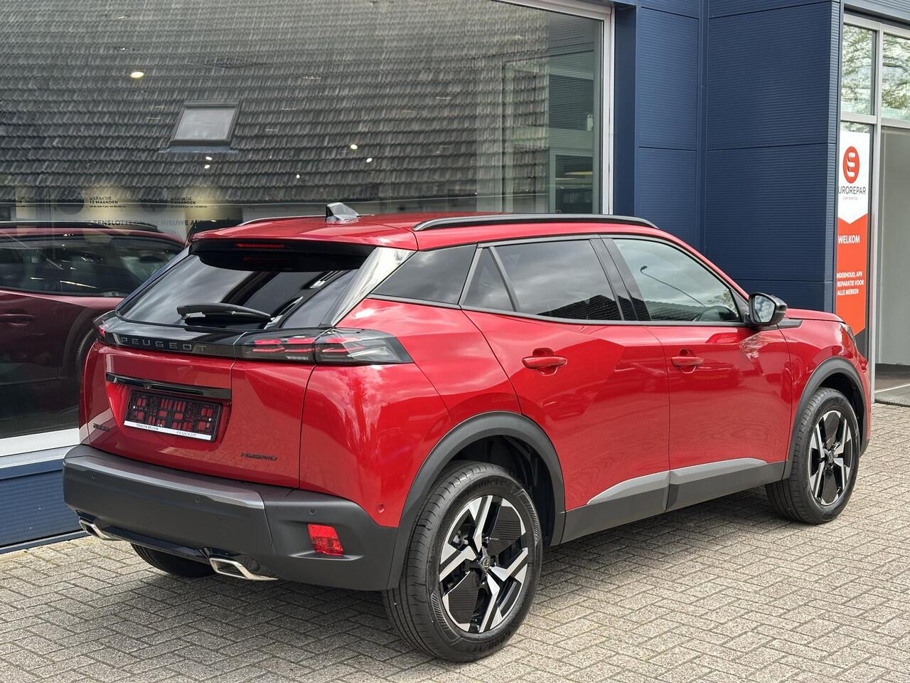 Peugeot 2008 1.2 Hybrid Automaat 145 PK Allure | ¤ 7.000 DEMO VOORDEEL | Hybride Elektrisch rijden met Automaat | Parkeercamera 360 graden | Stoelverwarming | LED Verlichting | Navigatie via Telefoon | 17" Lichtmetalen Velgen | Cruise & Climate Control | Dode Hoek Bew