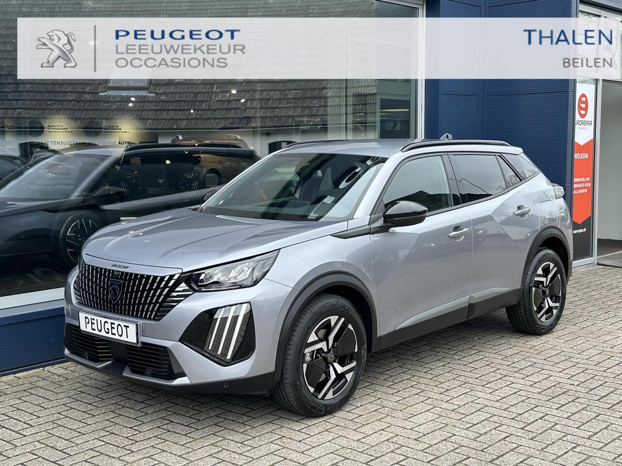 Peugeot 2008 1.2 Hybrid 145 PK Allure Automaat | 2025 Auto | Hybride Elektrisch rijden met Automaat | Keyless entry/Start | Parkeercamera 360 graden | Stoelverwarming | LED Verlichting | Navigatie | 17" Lichtmetalen Velgen | Cruise & Climate Control | Dode Hoek Bewaki