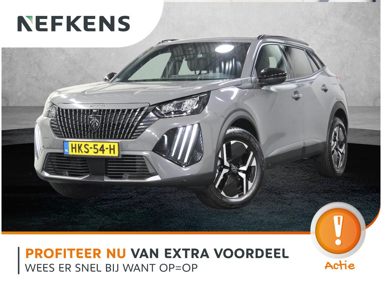 Peugeot 2008 1.2 Hybrid 136PK Allure | 1ste eigenaar | AppleCarPlay/AndroidAuto | Climate Control | Adaptive Cruise Control | 360'Camera | FULL LED | Navigatie | LMV | Parkeersensoren | Privacy Glass | Isofix |