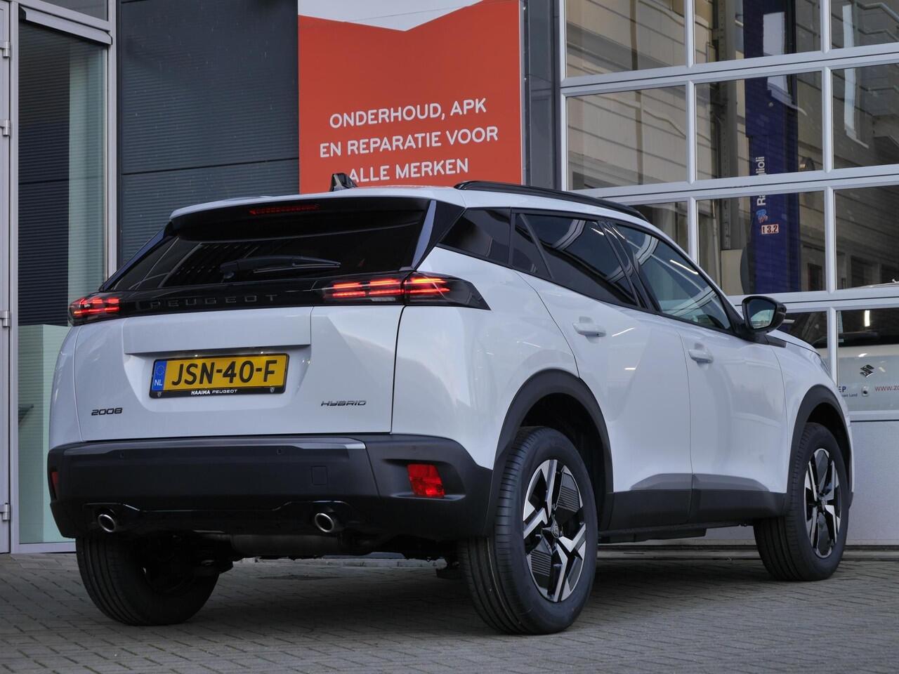 Peugeot 2008 1.2 Hybrid 145 Allure | Automaat | Nieuwe auto | Lichtmetalen velgen | Lichtmetalen velgen | Dakrails | Climate control | Cruise control | Regensensor | Led verlichting