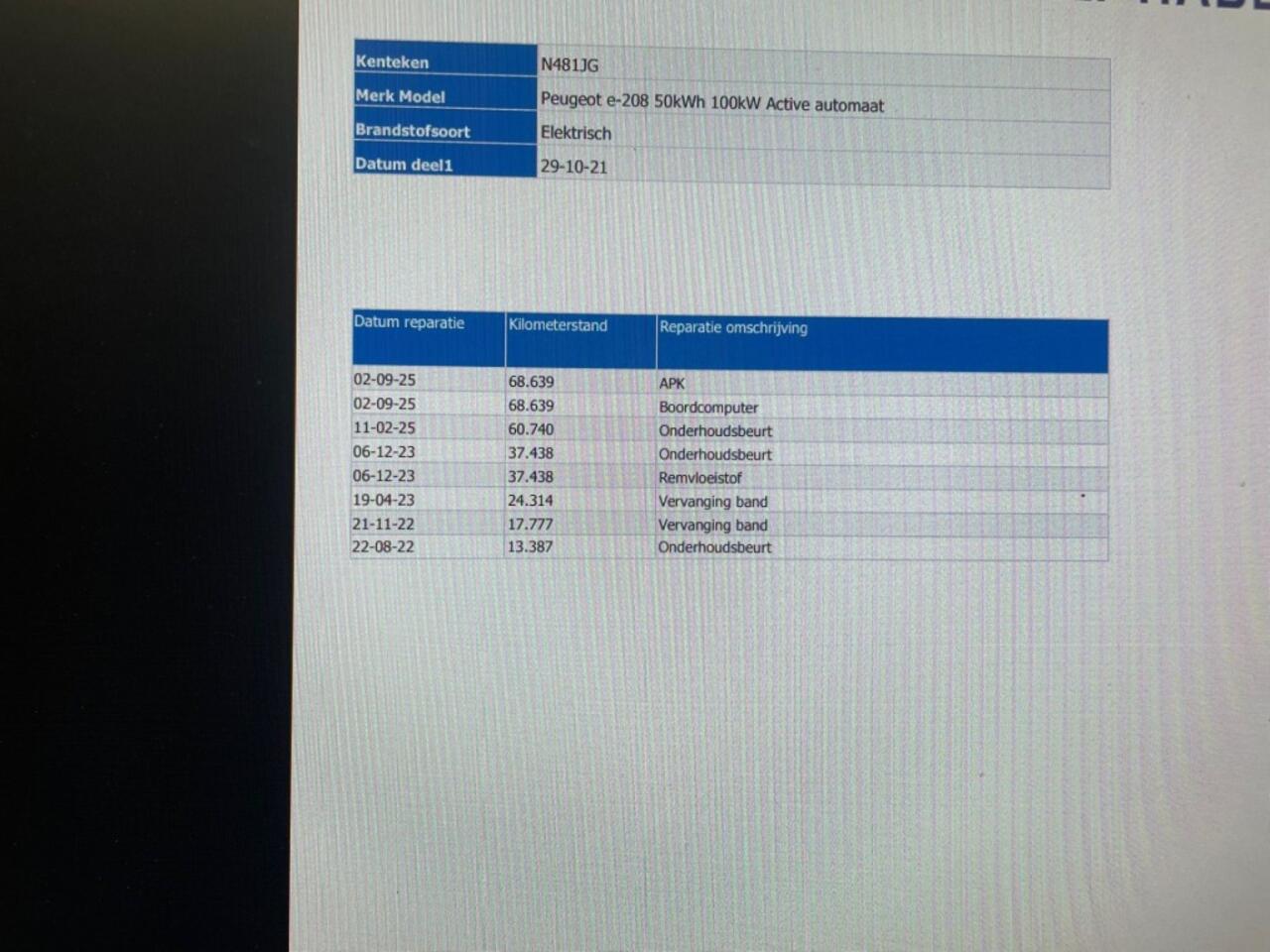 Peugeot 208 e-208 Active 50 kWh - Carplay, Navi, Cruise, SOH 90,9%