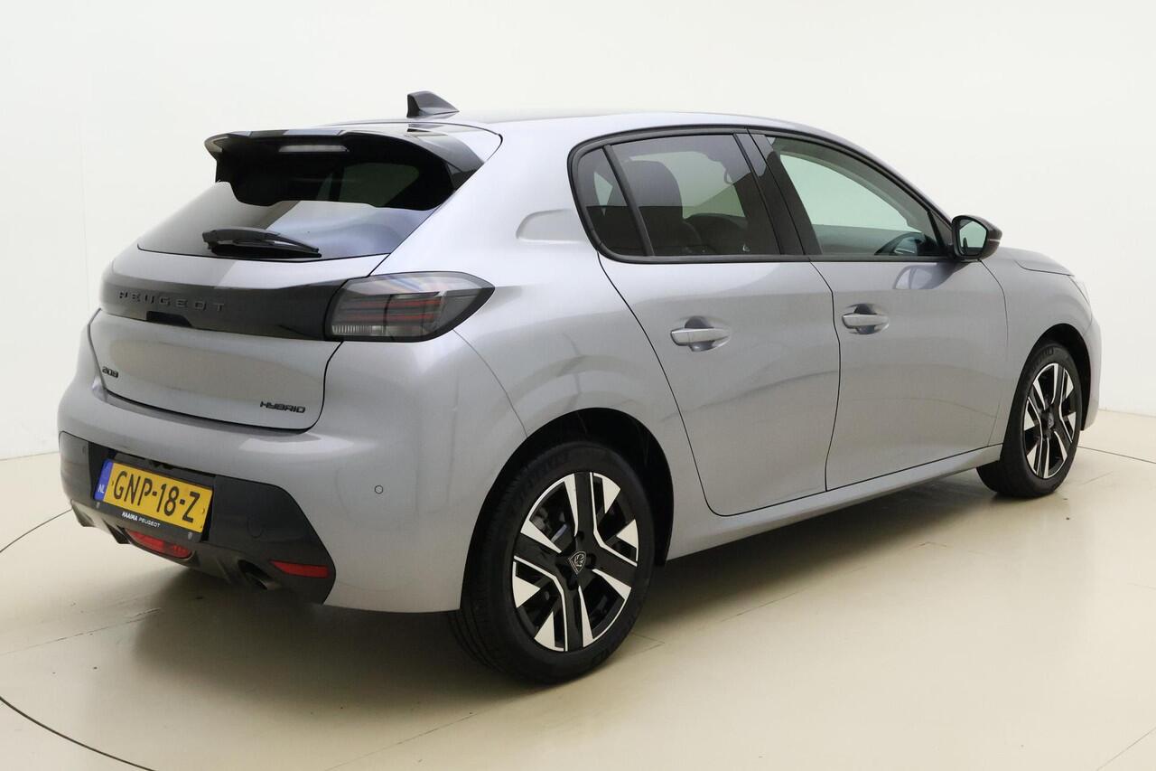 Peugeot 208 Hybrid e-DCS6 Allure 100 PK | Automaat | Parkeersensor rondom | Camera | Mirror Screen | Adaptieve Cruise Control | Airco | 1e eigenaar