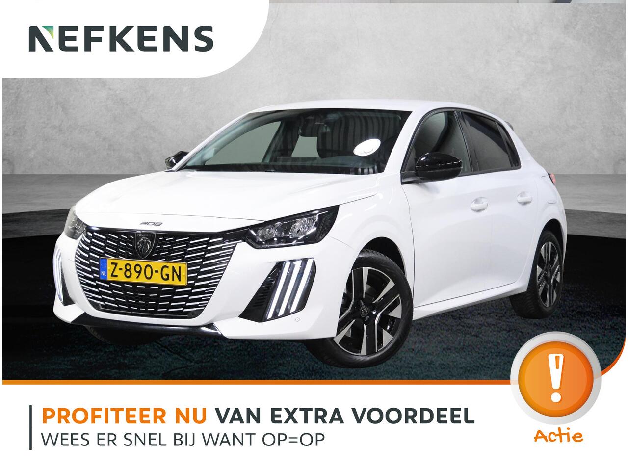Peugeot 208 Hybrid 100PK e-DCS6 Allure | 1ste eigenaar | AppleCarplay/AndroidAuto | Parkeersensoren | FULL LED | Navigatie | Lederen Stuurwiel | Climate Control | Cruise Control | 16" LMV | Isofix | Privacy Glass |