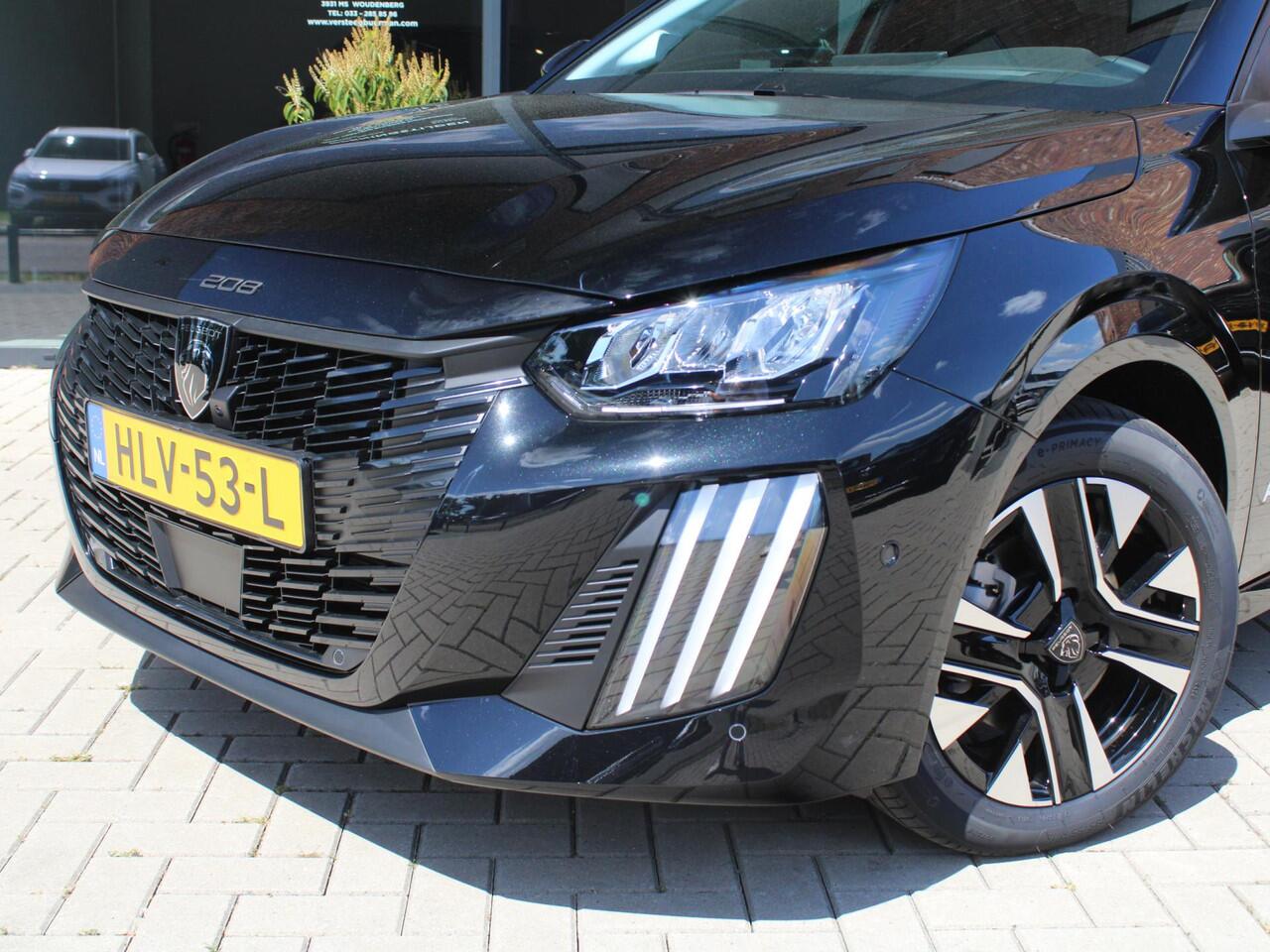 Peugeot 208 1.2 Hybrid 110PK e-DCS6 Allure Navigatie, 360 camera, Lichtmetalen velgen, Parkeerhulp voor & achter, Cruise Control