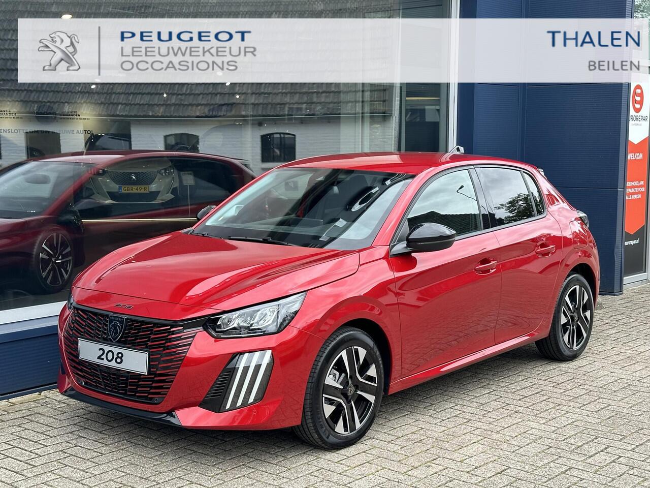 Peugeot 208 1.2 Turbo 100 PK Allure | ¤ 5200 DEMO korting | Nieuwste Model | 2025 Auto | Stoelverwarming | Navigatie | 360 graden Camera + dodehoek detectie | LED Verlichting | Parkeersensoren | Privacy Glas | Half Lederen Bekleding | Lichtmetalen Velgen |