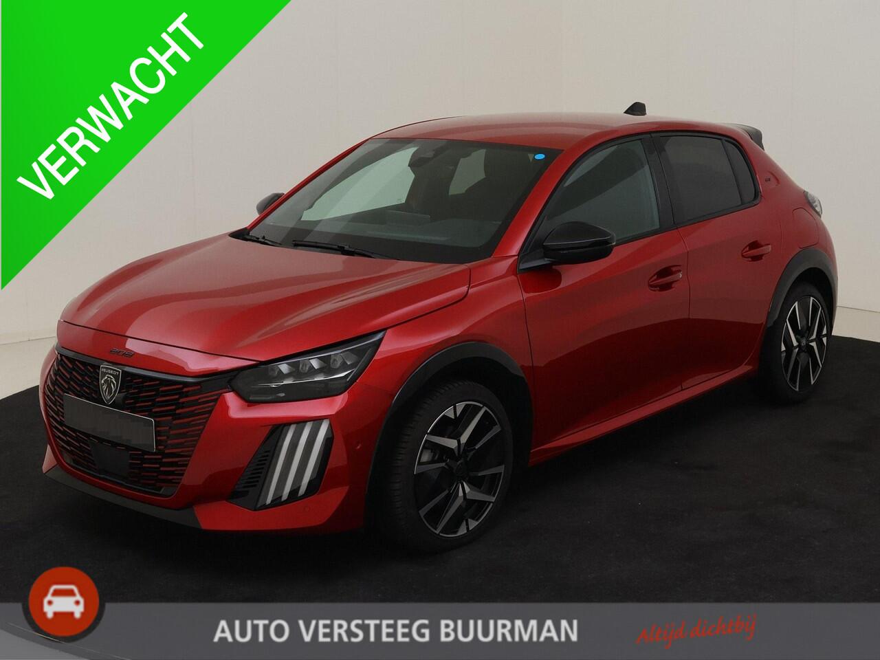 Peugeot 208 GT 1.2 Hybrid 136PK e-DCS6 Automaat Rondomzichtcamera, Navigatie, Keyless, Apple Carplay, Android Auto, Parkeersensoren