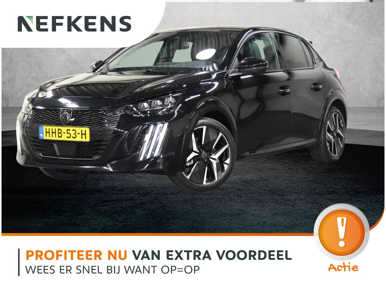 Peugeot 208 1.2 Hybrid 145PK e-DCS6 GT | 1ste eigenaar | AppleCarplay/Android Auto | 17"LMV | 360'Camera | AUTOMAAT | Keyless | Adaptive Cruise Control | Climate Control | Camera | FULL LED | Sfeerverlichting | Isofix | Privacy Glass |