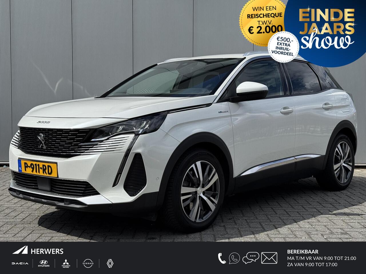 Peugeot 3008 1.6 HYbrid4 300PK Allure AWD Plug-in trekgewicht geremd 1250 KG/ Apple Carplay Android Auto / Climate Control / 360 Camera / Parkeersensoren achter / Adaptiv Cruise Control /