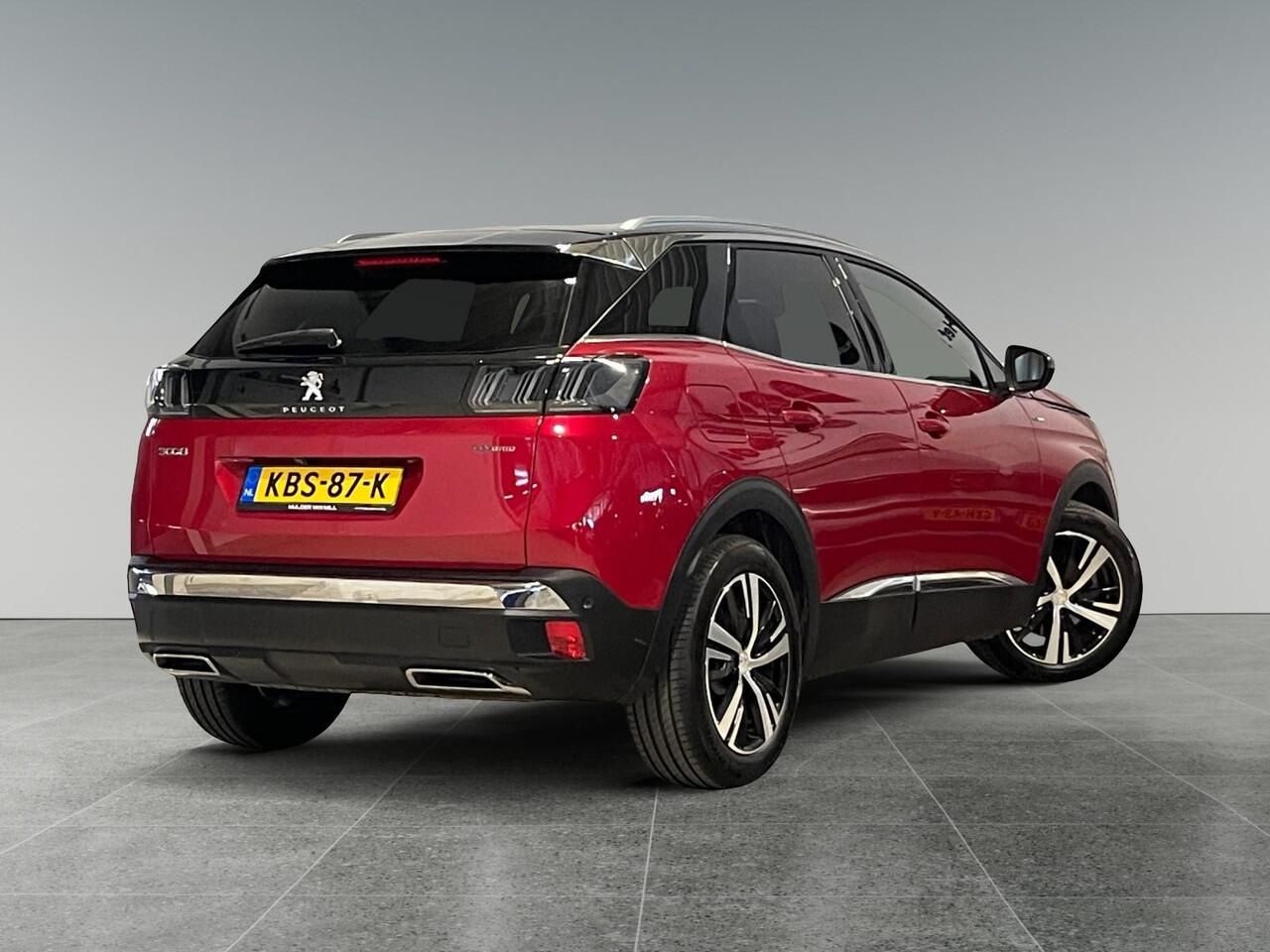 Peugeot 3008 GT 1.6 PHEV HYbrid 225pk e-EAT8 | SCHUIF/KANTELDAK | ADAPTIVE CRUISE | NAVI | CAMERA | KEYLESS ENTRY | DODEHOEKBEW. | TWO-TONE! |
