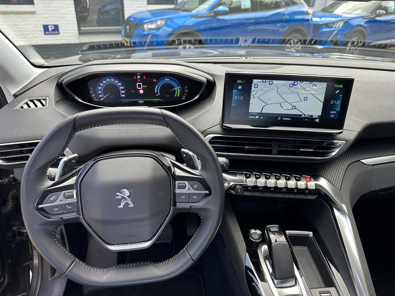 Peugeot 3008 1.6 HYbrid 225 Allure Pack Business Automaat | 1e Eigenaarsauto met slechts 38.250 KM | Navigatie | Camera | Stoelverwarming | Climate Control | Keyless Entry | Cruise Control | LED Verlichting | Hoge Zitpositie | Digitaal Dashboard | Plug-In Hybride |
