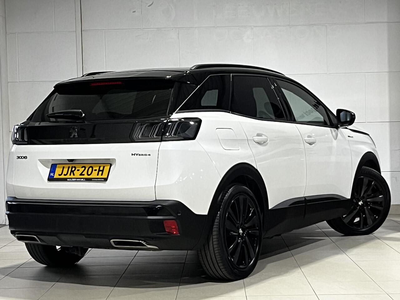 Peugeot 3008 GT Pack 1.6 PHEV HYbrid4 300pk 4x4 e-EAT8 | NAPPA LEDER | FOCAL AUDIO | BLACK PACK | PANODAK | TREKHAAK | STOELMASSAGE | FULL LED | TWO-TONE! | ISOFIX |