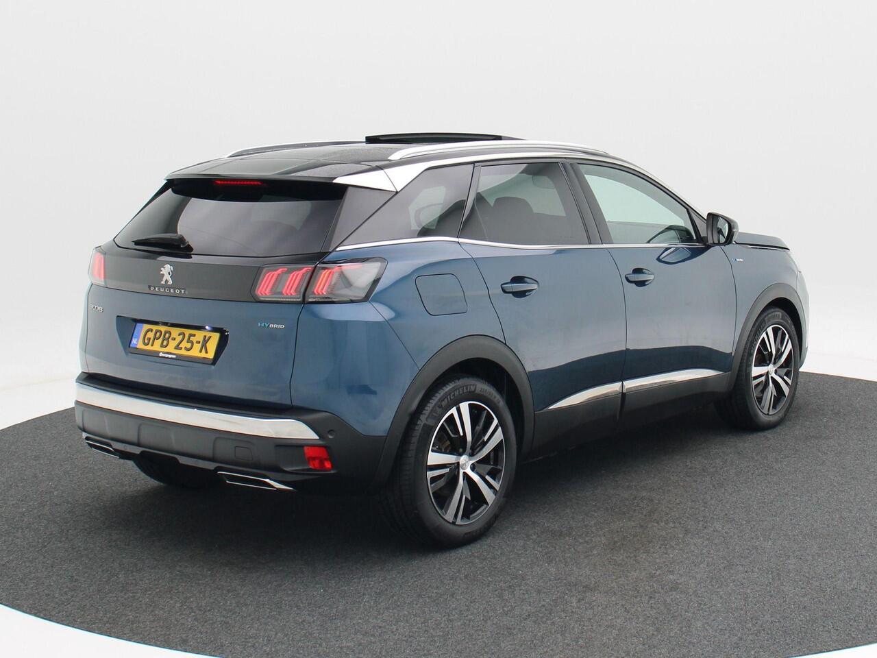 Peugeot 3008 1.6 HYbrid 225 GT Pack Business 225 Pk | Panoramadak | Focal Audio | Adaptive Cruise | Camera | Carplay | Climate Control | 18 Inch | 48.300 Km