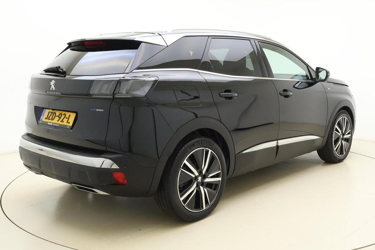 Peugeot 3008 1.6 HYbrid 225 GT Pack Business | Focal Audio | Schuif-/kanteldak | Elektr. achterklep | Full LED | Adaptieve Cruise | 360gr. camera | Navigatie | Stoelverwarming