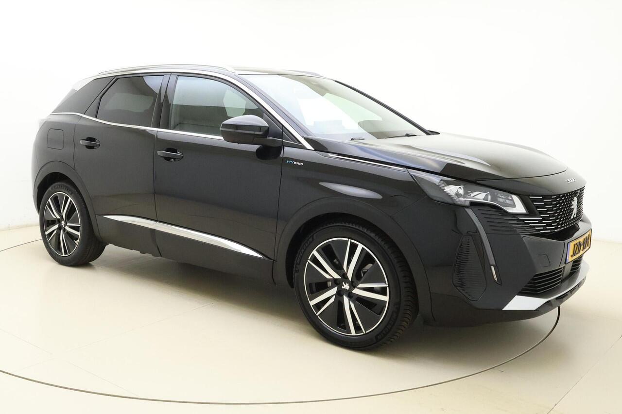 Peugeot 3008 1.6 HYbrid 225 GT Pack Business | Focal Audio | Schuif-/kanteldak | Elektr. achterklep | Full LED | Adaptieve Cruise | 360gr. camera | Navigatie | Stoelverwarming