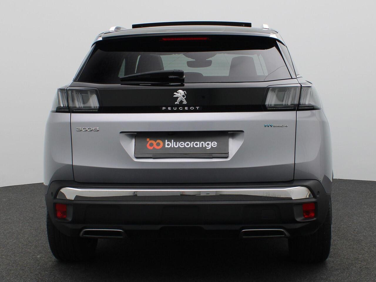 Peugeot 3008 1.6 HYbrid4 GT Pack Business 300PK SOH 100%, Pano-Schuifdak, Keyless, Adaptieve Cruise Controle, Elektrische Achterklep, 360gr. Camera, Stoelverwarming, 17" LM Velgen