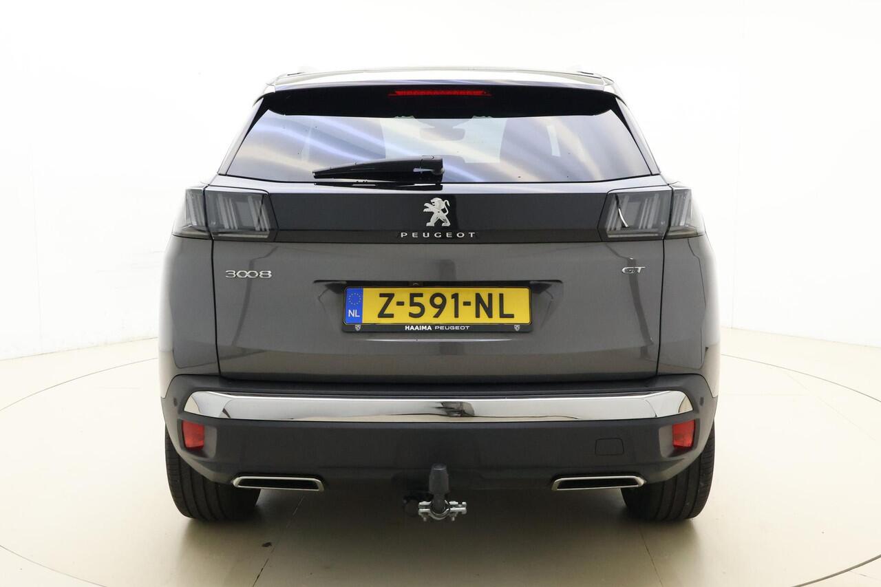 Peugeot 3008 1.2 PureTech GT | 130PK | AUTOMAAT | 1400 KG Trek Gewicht | Trekhaak | Stoelverwarming Voor | Adaptief Cruise Control | Dodehoek Detectie | Lendensteun | Parkeer Sensoren rondom |