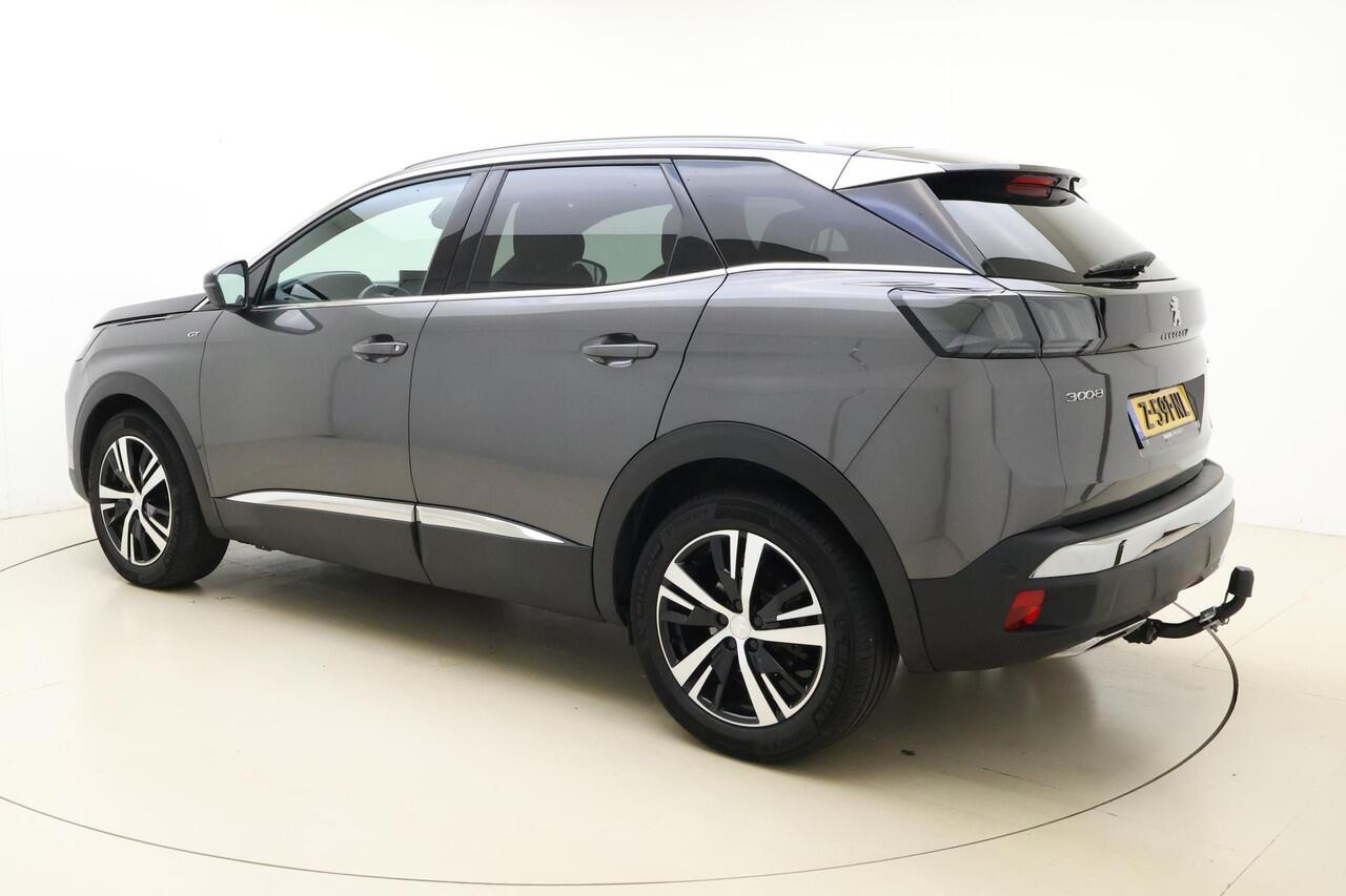Peugeot 3008 1.2 PureTech GT | 130PK | AUTOMAAT | 1400 KG Trek Gewicht | Trekhaak | Stoelverwarming Voor | Adaptief Cruise Control | Dodehoek Detectie | Lendensteun | Parkeer Sensoren rondom |