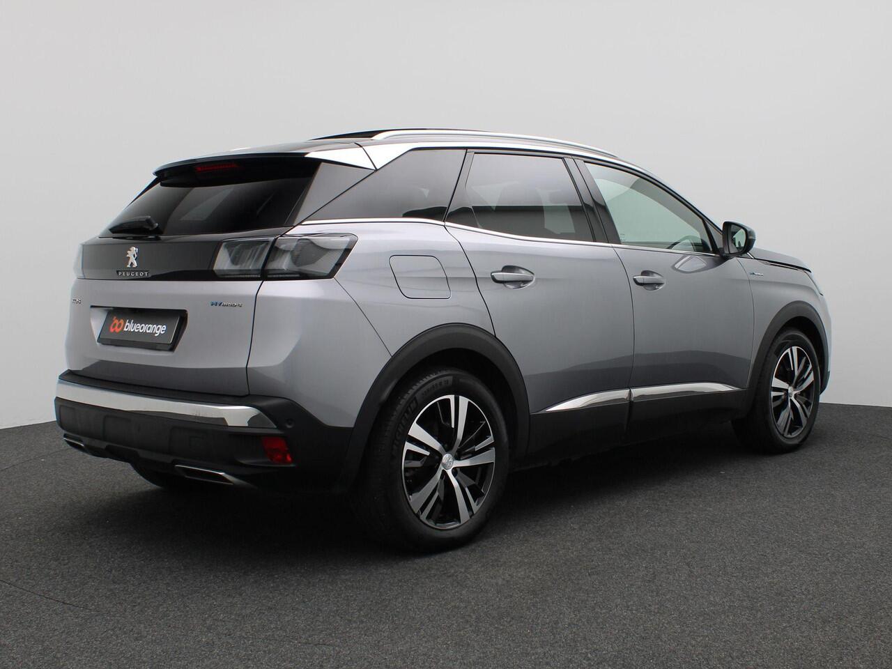 Peugeot 3008 1.6 HYbrid4 GT Pack Business 300PK SOH 100%, Pano-Schuifdak, Keyless, Adaptieve Cruise Controle, Elektrische Achterklep, 360gr. Camera, Stoelverwarming, 17" LM Velgen